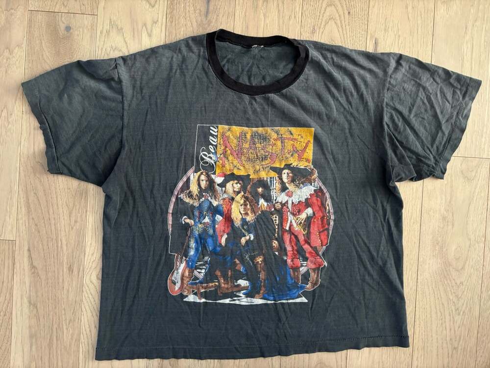 Rare Vintage Beau Nasty Tour 89-90 Band T-Shirt Black